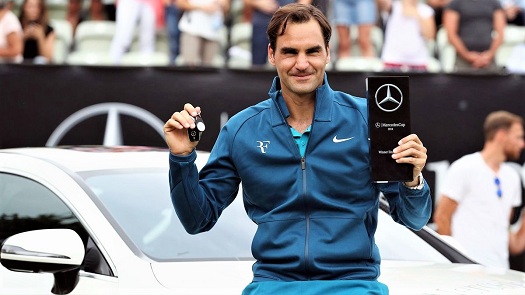 В прошедшее воскресенье Великий Roger Federer.